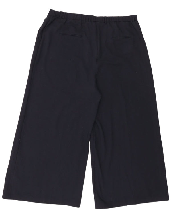 Marks & Spencer Chinobukser med brede ben til kvinder UK 22 3XL W42 L28 Marineblå