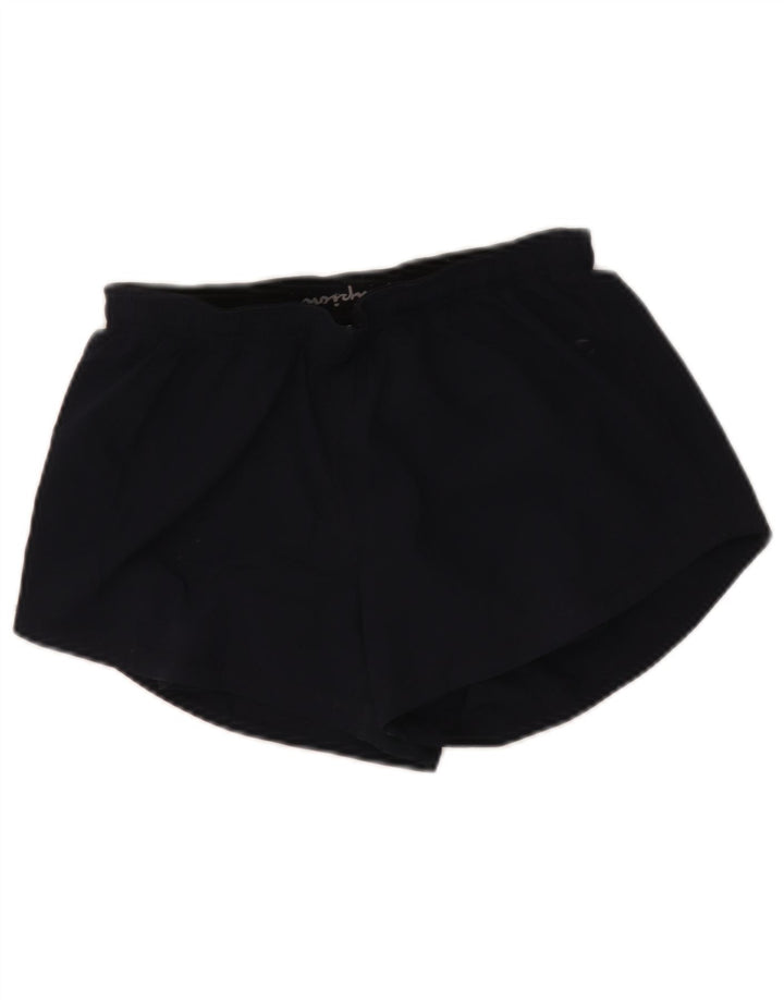 Champion Womens Sports Shorts UK 8 Small Navy Blue Polyester