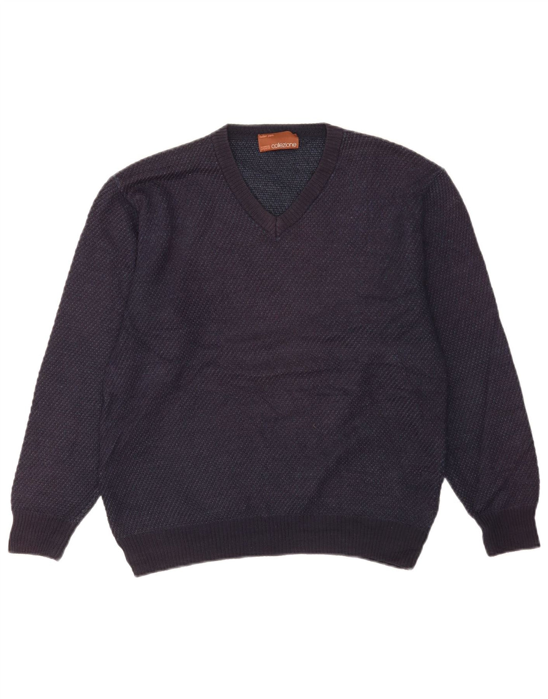 Marks & Spencer Herre V-hals sweater lille marineblå