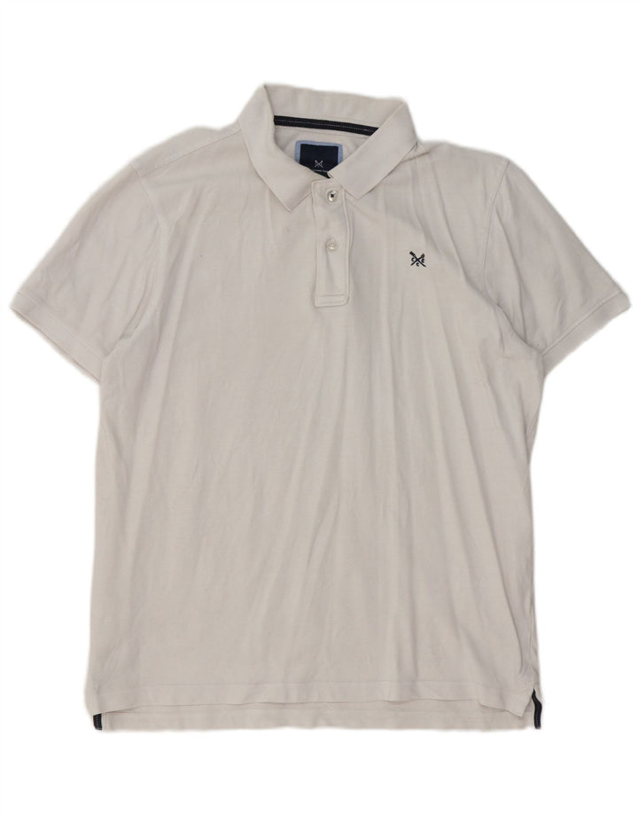 Besætningstøj Herre poloshirt Stor hvid bomuld
