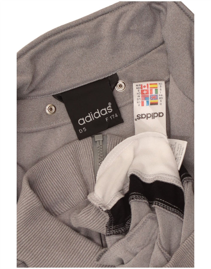 Adidas Herre grafisk træningsdragt Topjakke UK 38/40 Medium Grey Colourblock