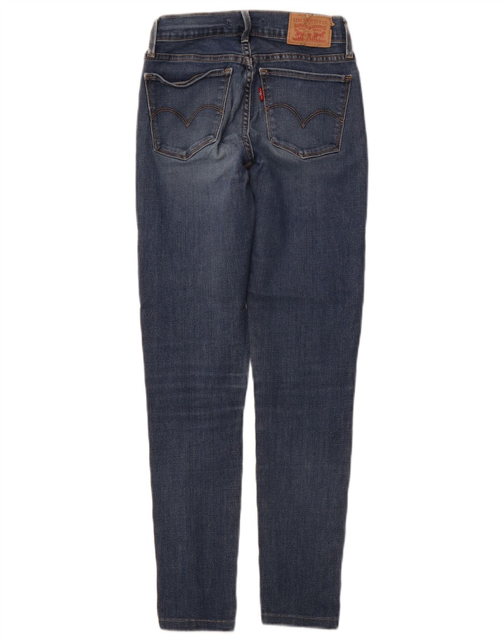 LEVI'S Womens 710 Super Skinny Jeans W24 L27 Blue