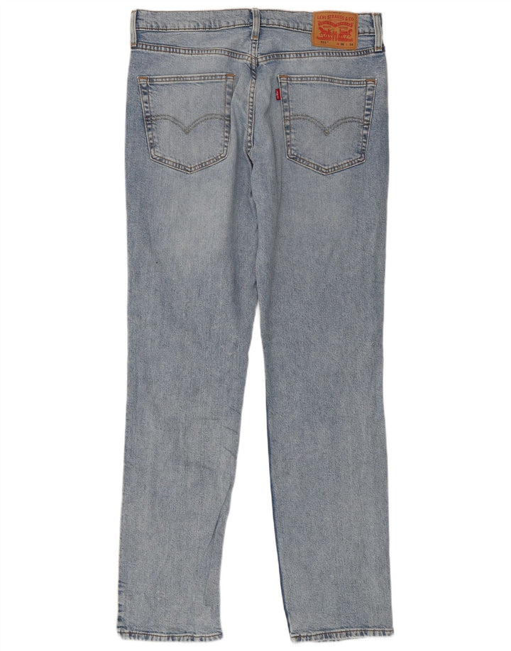 Levi's Herre 511 Slim Jeans W36 L34 Blå Bomuld