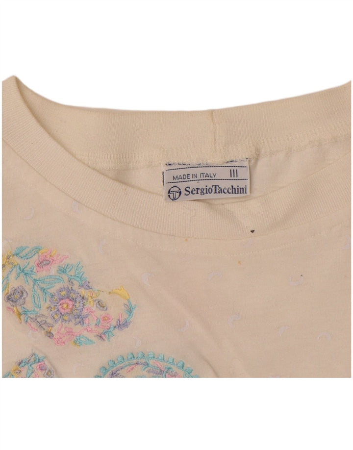 SERGIO TACCHINI Womens 2 Piece Skirt Set UK 12 Medium W34 White Paisley