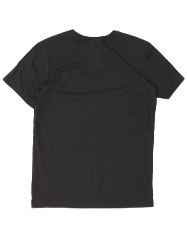 Jack Wolfskin Herre T-Shirt Top UK 40 Medium Sort Bomuld