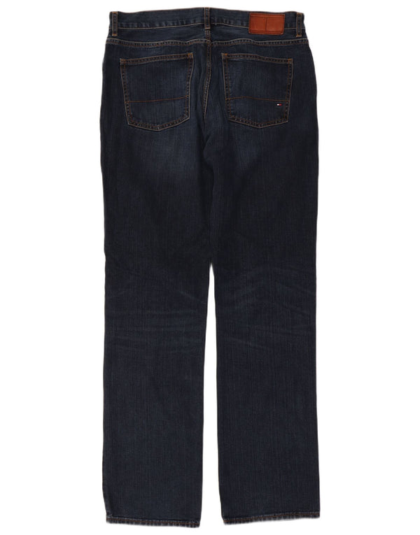 TOMMY HILFIGER Straight jeans til mænd W34 L34 Marineblå bomuld