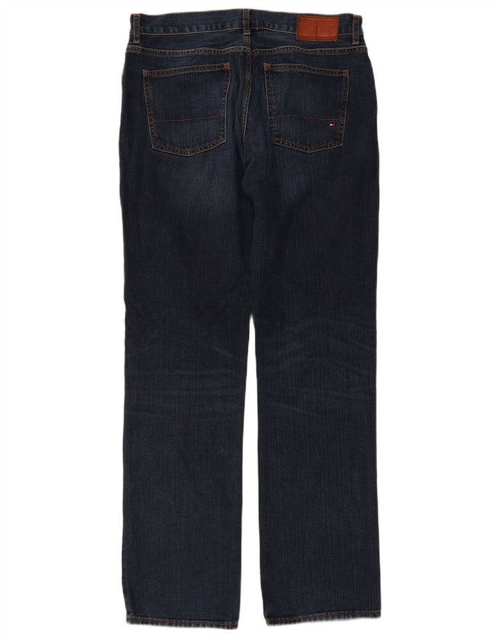TOMMY HILFIGER Straight jeans til mænd W34 L34 Marineblå bomuld