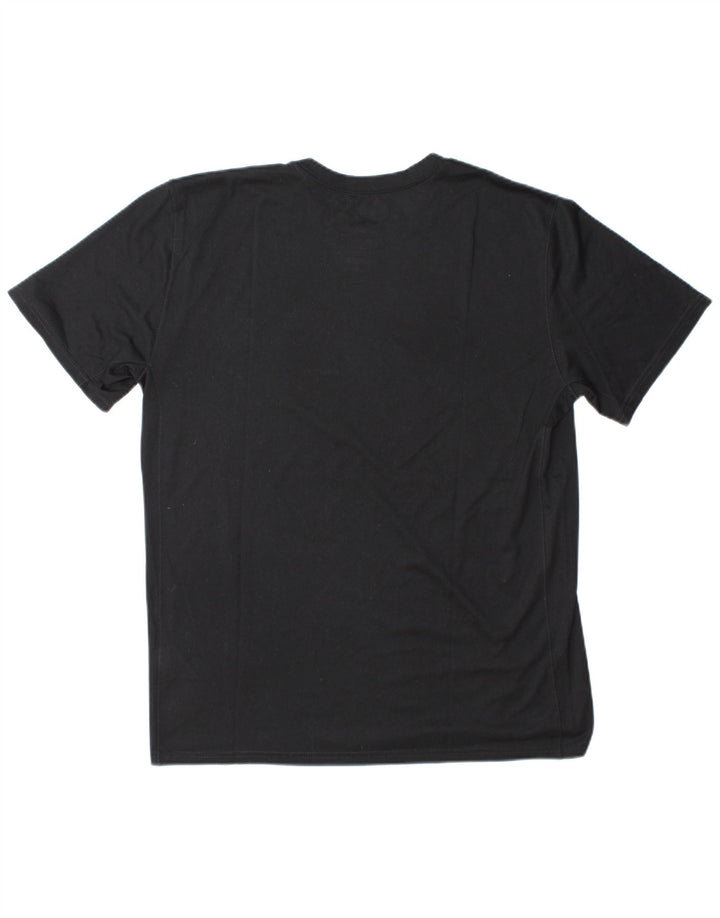 Nike Herre Dri Fit Grafisk T-Shirt Top Stor Sort Polyester