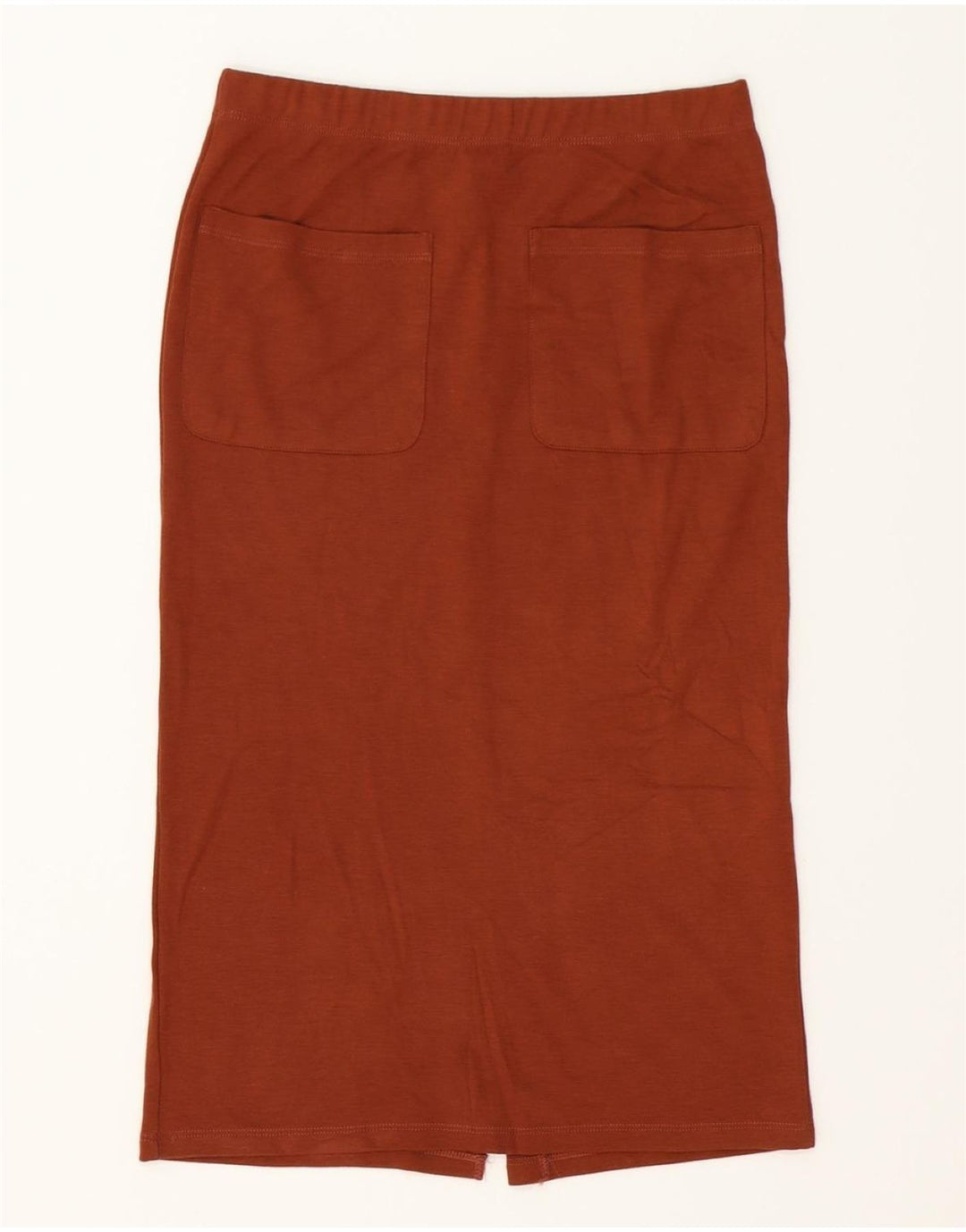 BENETTON Womens Straight Skirt XS W28 Brown Viscose Vintage Benetton and Second-Hand Benetton from Messina Hembry 