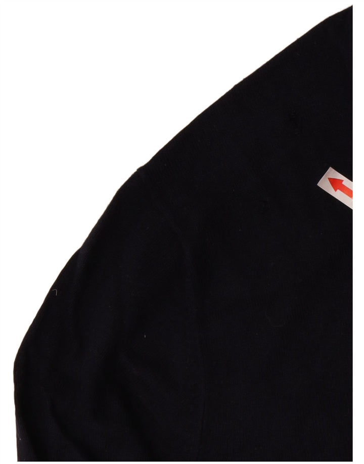 Zara Herre sweater med rund hals, lille marineblå