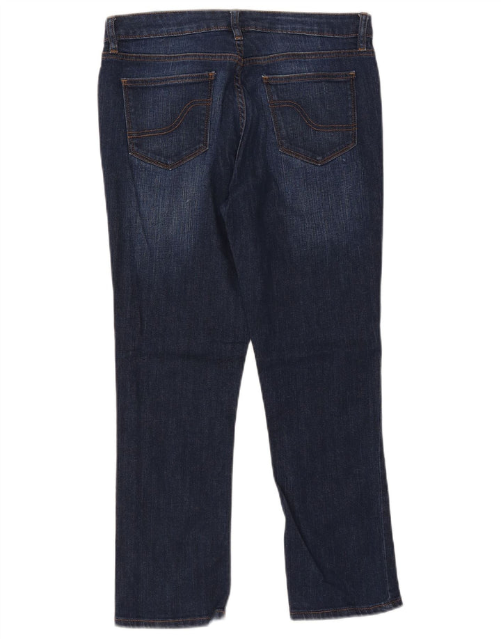 Fat Face Dame Slim Cropped Jeans UK 10 Small W30 L24 Blue Cotton