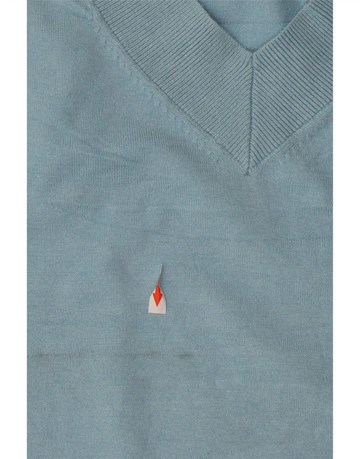 Marks & Spencer Dame Oversized V-hals sweater UK 18 XL Blå