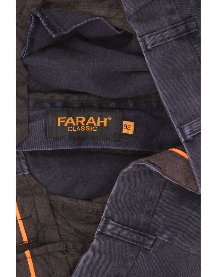 Farah Herre Klassiske Chino Shorts W36 Large Navy Blue