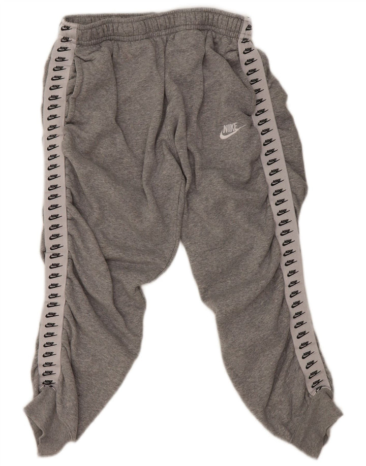 NIKE Grafisk hel træningsdragt til kvinder UK 14 Medium Grey Colourblock Bomuld