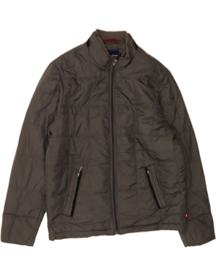 TOMMY BAHAMA Mens Padded Jacket UK 40 Large Grey Polyester Vintage Tommy Bahama and Second-Hand Tommy Bahama from Messina Hembry 