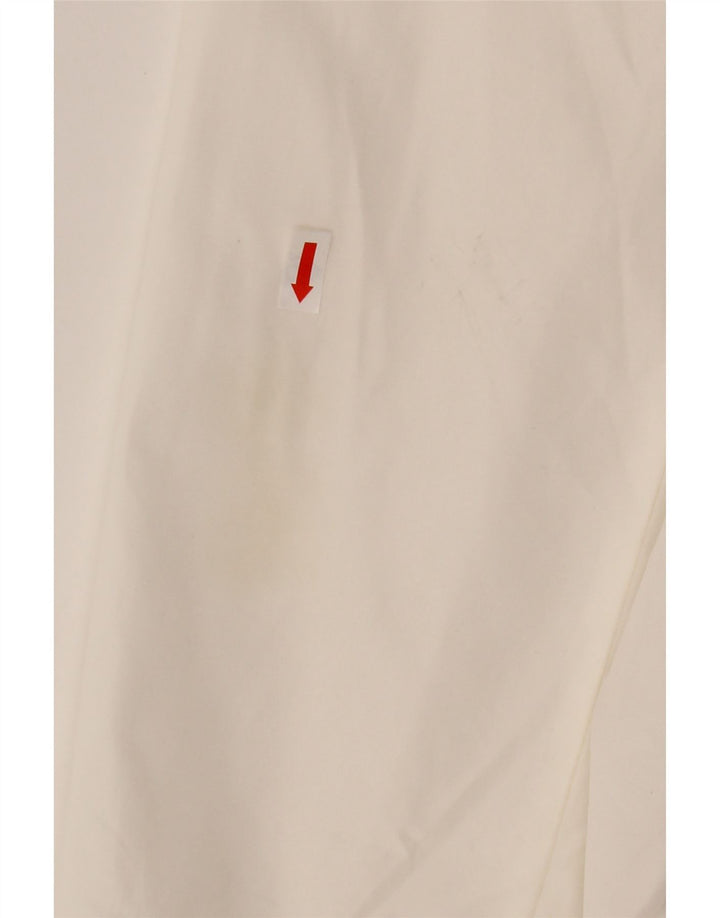 TOMMY HILFIGER Womens Oversized Hooded Rain Jacket UK 10 Small White