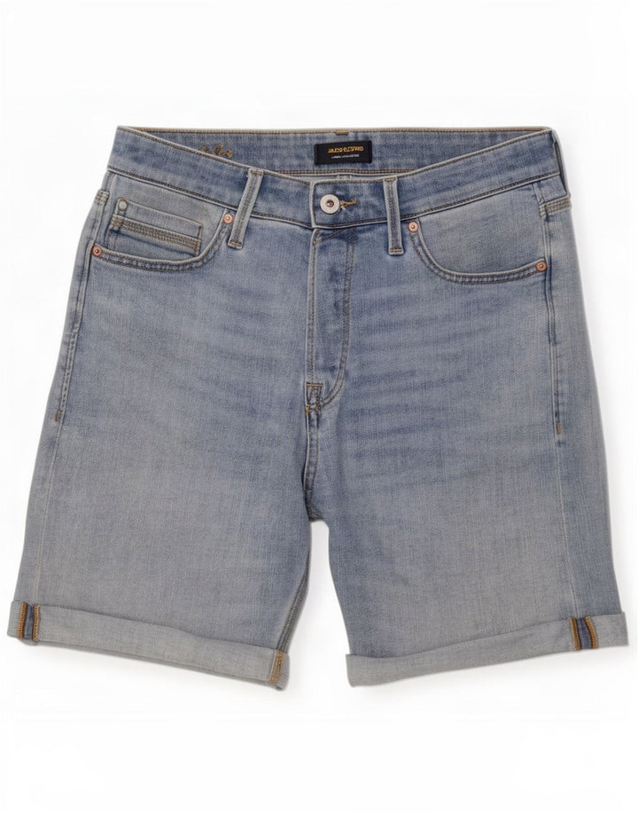 Jack & Jones denimshorts til mænd Small W29 blå bomuld