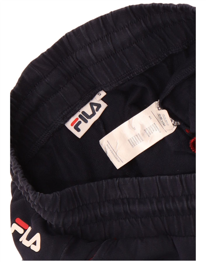 Fila Graphic Tracksuit Bukser til kvinder Joggers UK 10 Small Navy Blue