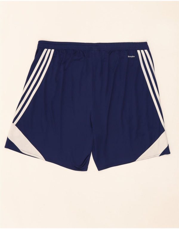 ADIDAS Herre Climalite Sportshorts XL Marineblå Colourblock Polyester