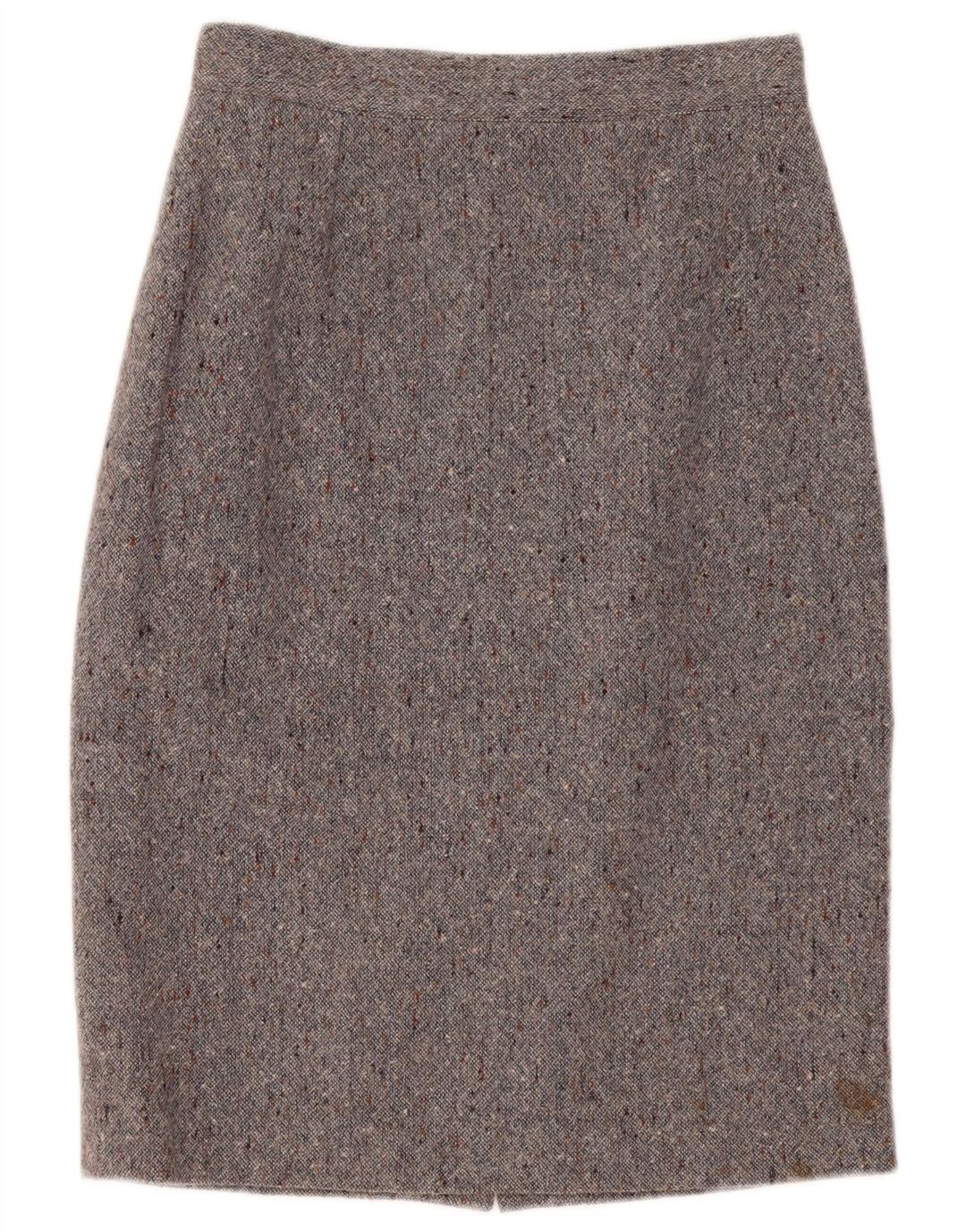 Vintage kvinders blyantnederdel Medium W30 Grå Flecked