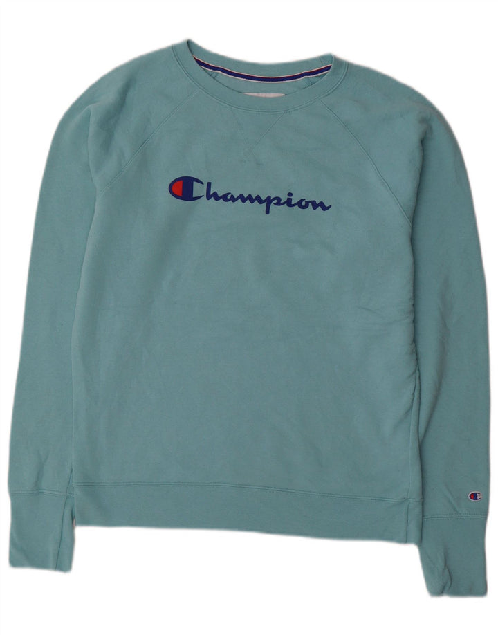 CHAMPION Grafisk sweatshirt til mænd mellemblå polyester