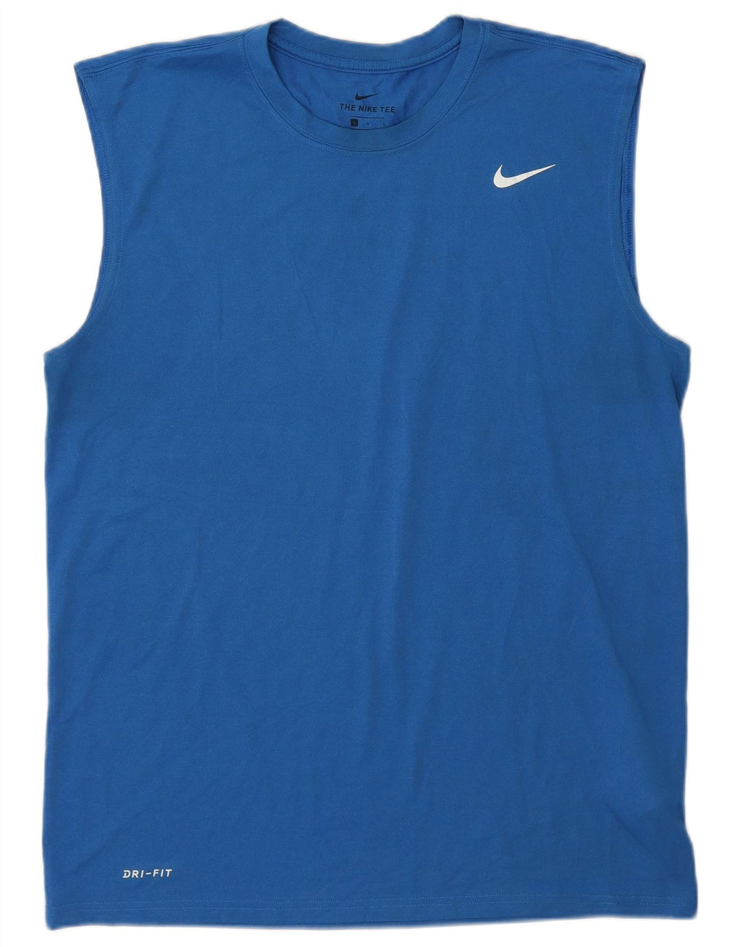 Nike Herre Dri Fit Vest Top Stor Blå Polyester