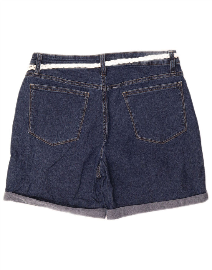 LEE Dame Mid Rise denimshorts US 12 Large W32 Blue Cotton