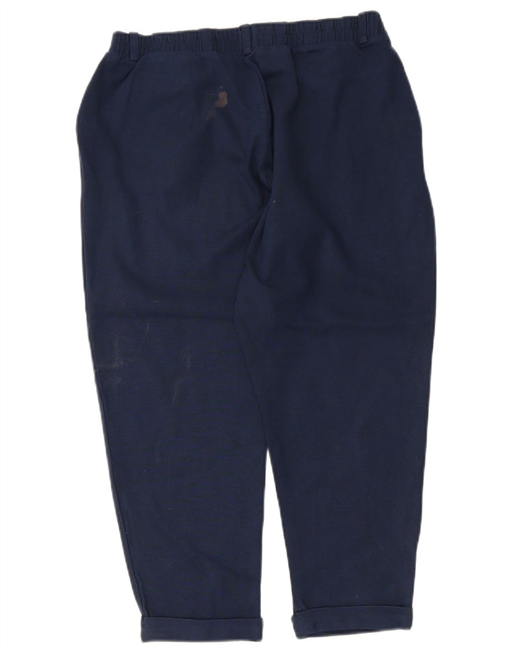 Marks & Spencer Dame Capri Bukser UK 12 Medium W36 L22 Navy Blue
