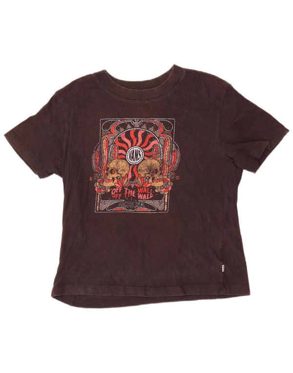 Vans Grafisk T-Shirt Top UK 14 Medium Sort