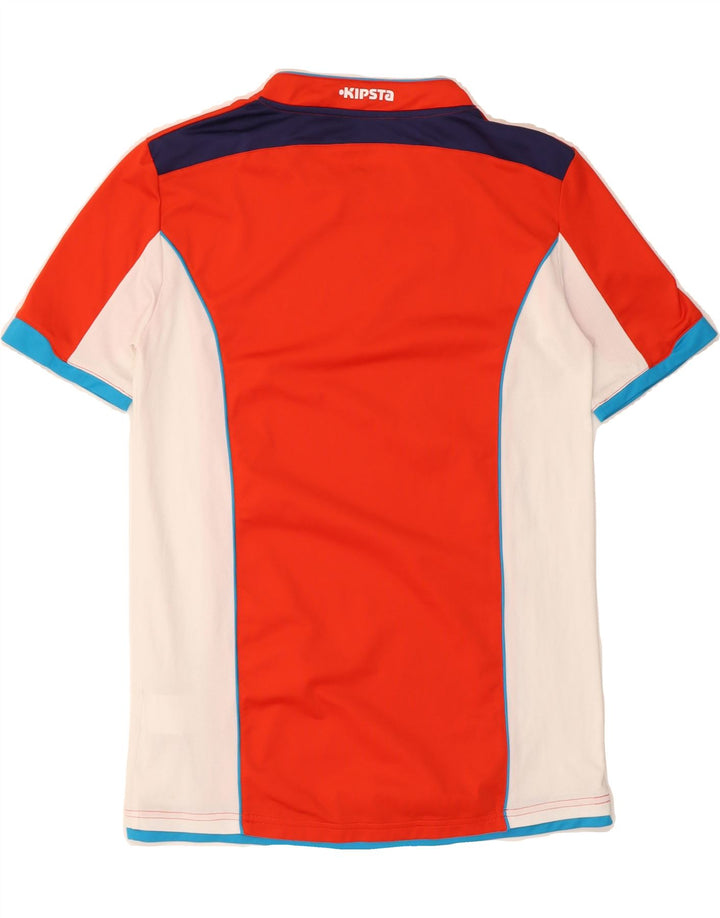 KIPSTA Mens T-Shirt Top Medium Red Colourblock Polyester Vintage KIPSTA and Second-Hand KIPSTA from Messina Hembry 