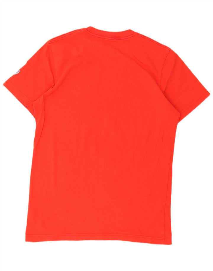 Nike Herre Slim Fit Grafisk T-Shirt Top Stor Rød Bomuld