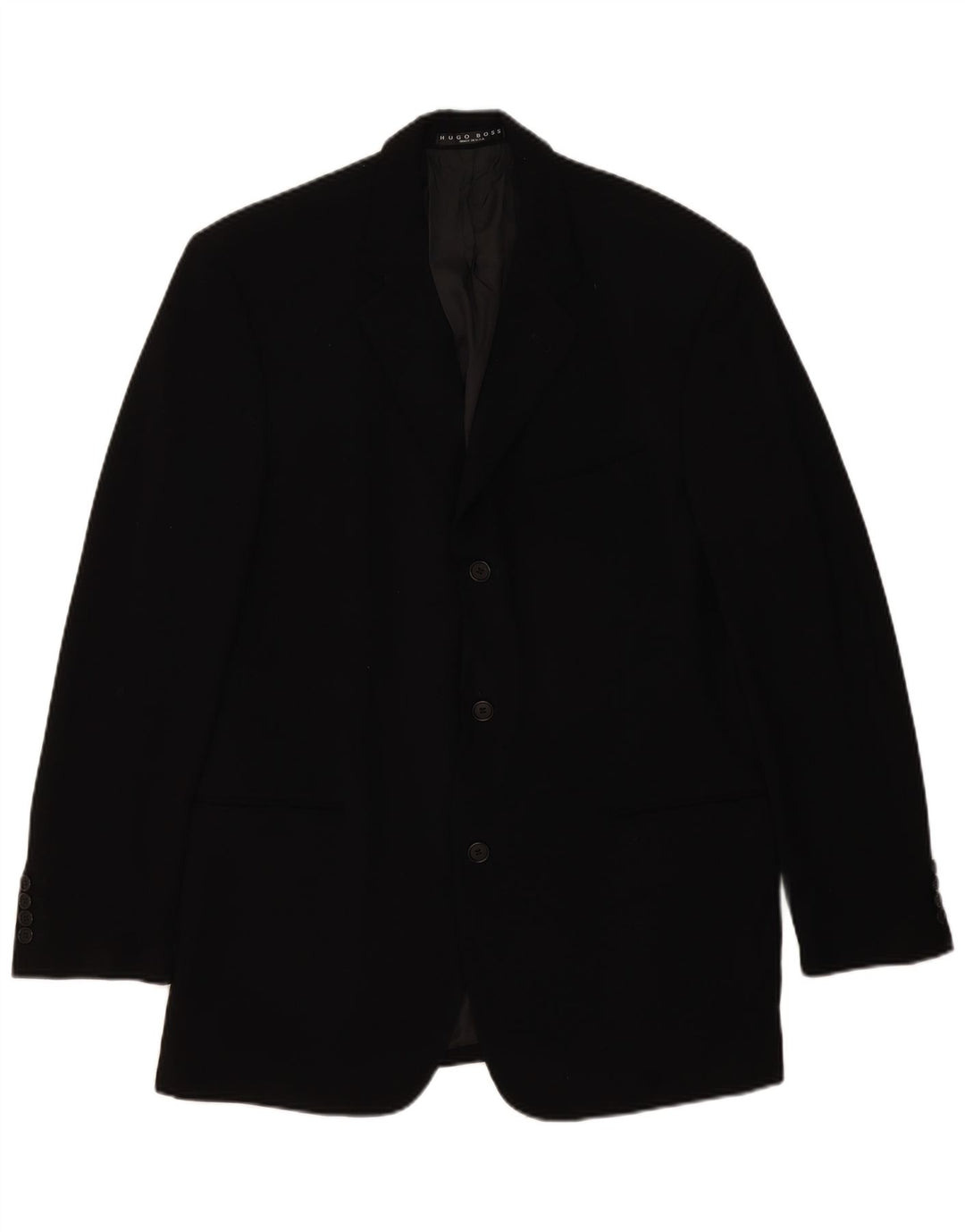 Hugo Boss Herre 3-knaps blazerjakke EU 54 2XL Sort Uld