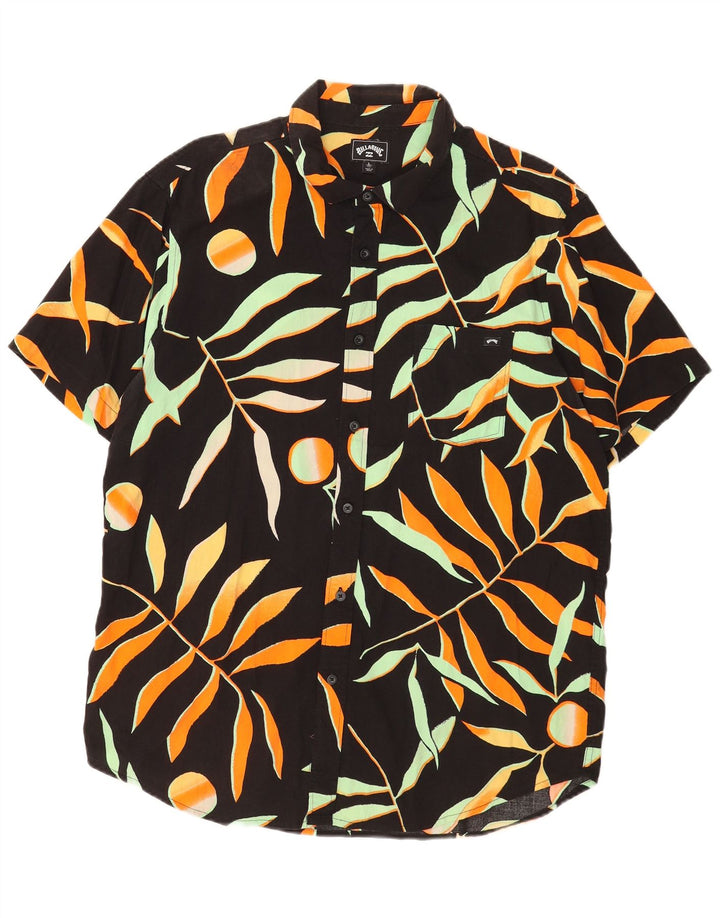 Billabong Kortærmet Herreskjorte Large Black Floral