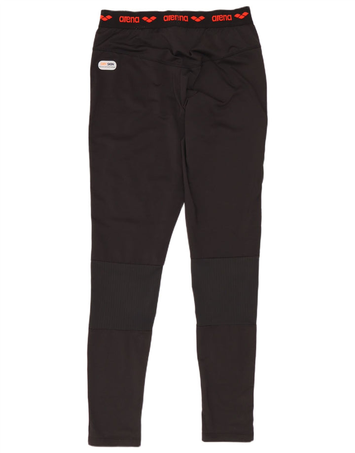 Arena Dame Grafiske Leggings UK 12 Medium Sort Polyester