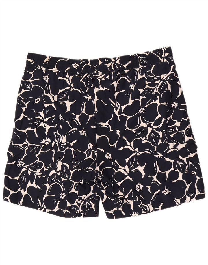 Nautica badeshorts til mænd XL marineblå blomsterpolyester