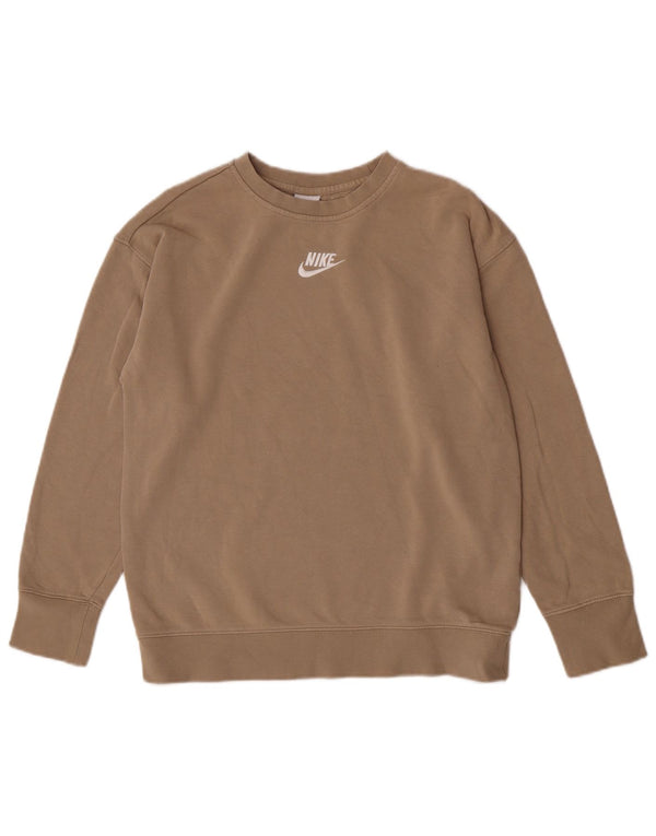 Nike Boys Sweatshirt Jumper 13-14 år XL Beige Bomuld Sports