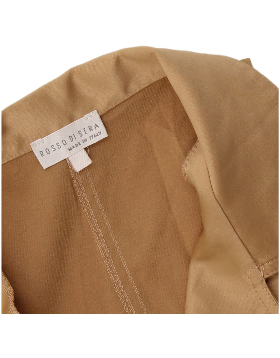 Rossodisera Dame ærmeløs skjortekjole UK 12 Medium Beige