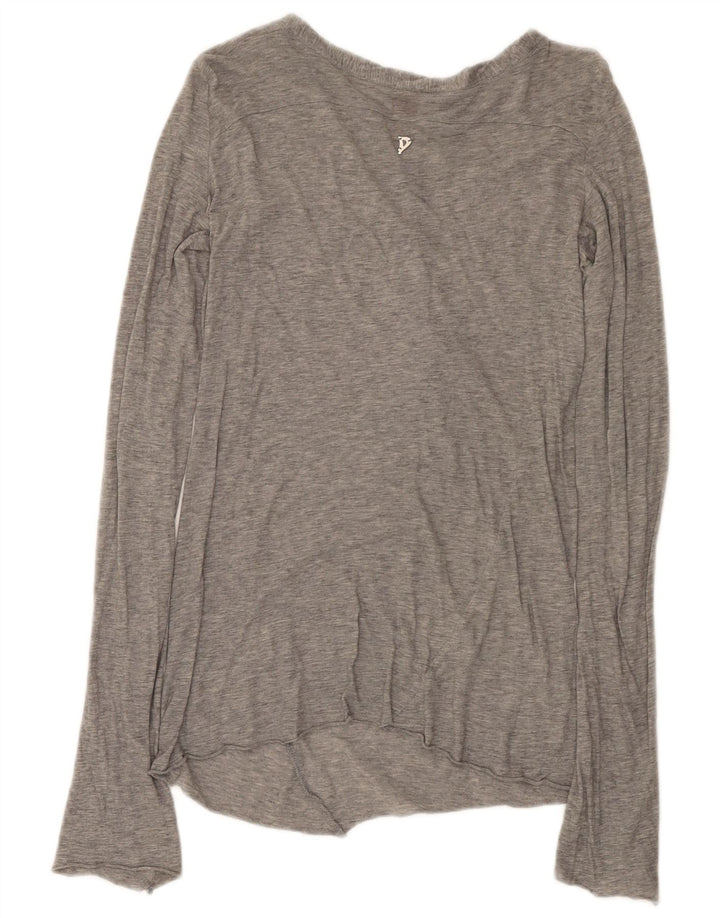 Dondup Dame Top Langærmet UK 8 Small Grå Flecked