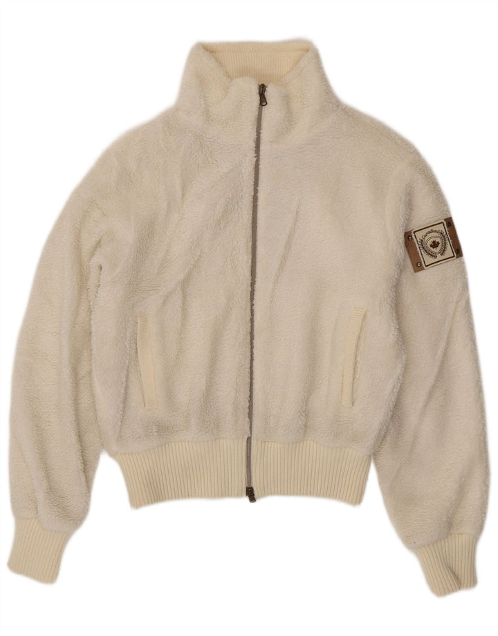 CANADIENS Fleecejakke til kvinder IT 46 Large Off White Polyester