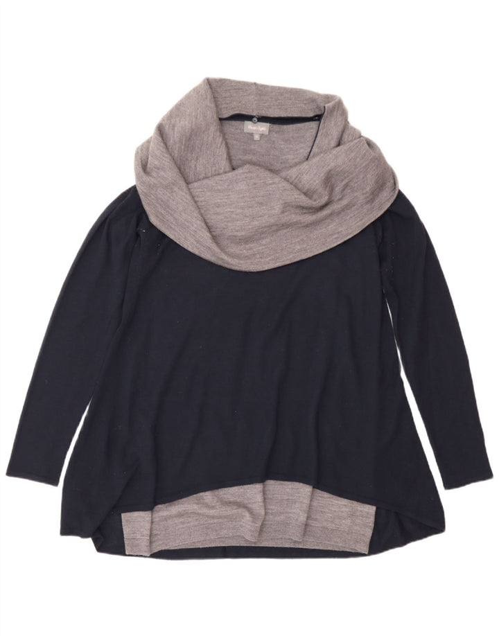 Phase Eight Dame Rullehals Sweater UK 12 Medium Navy Blue