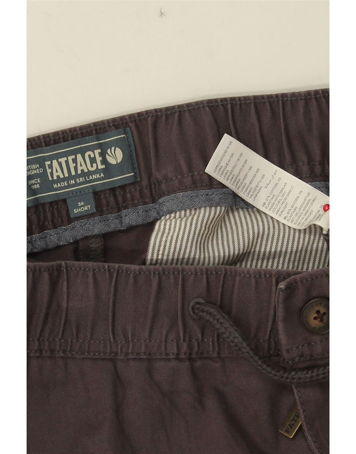 Fat Face Herre Joggers Cargo Bukser W34 L29 Grå Bomuld