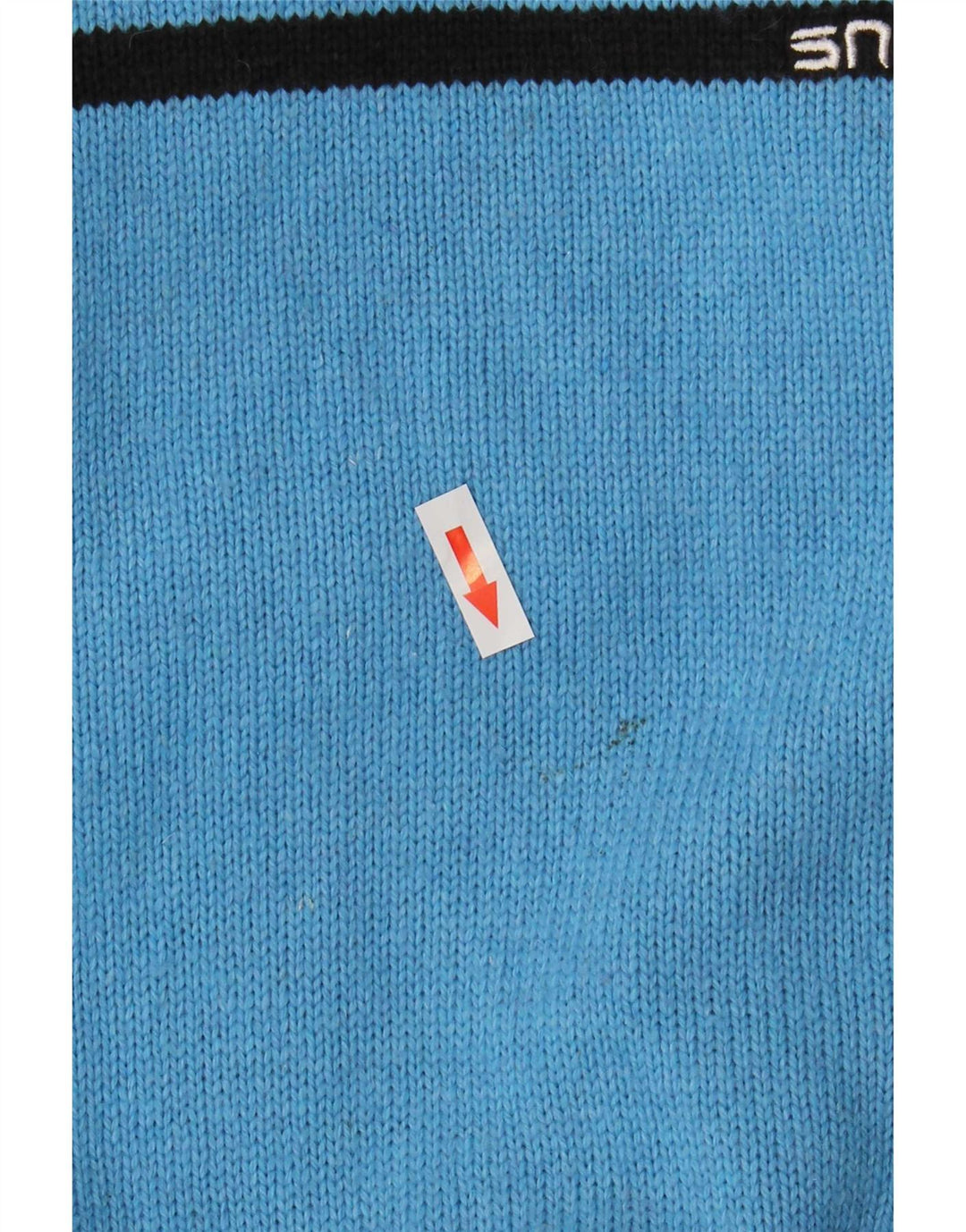 TCM Herre Zip Neck Jumper Sweater Large Blue Colourblock Akryl