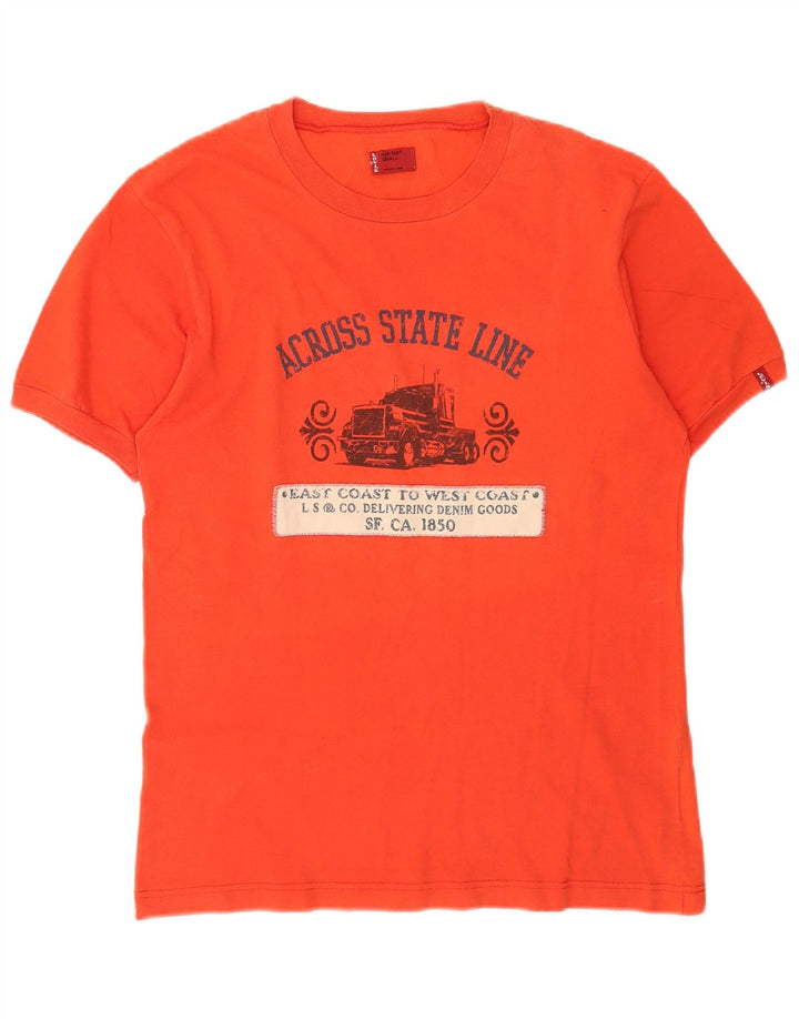 Levi's Herre Grafisk T-Shirt Top Lille Orange
