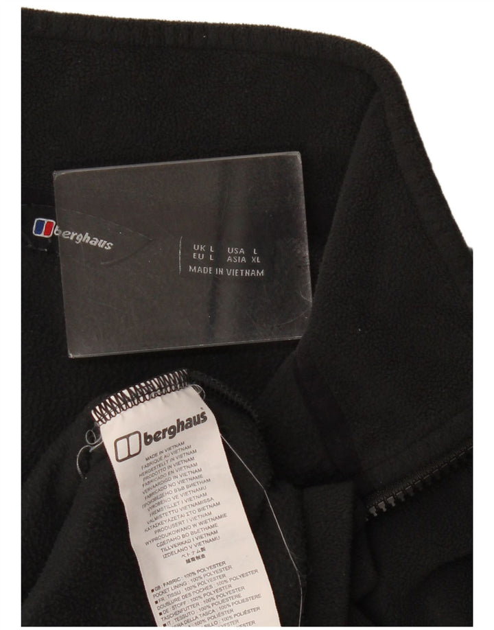 Berghaus Fleecejakke til kvinder UK 16 Stor sort polyester