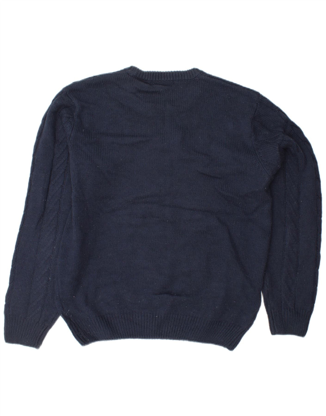 CREW TØJ Herre Crew Neck Jumper Sweater Stor Marineblå Akryl