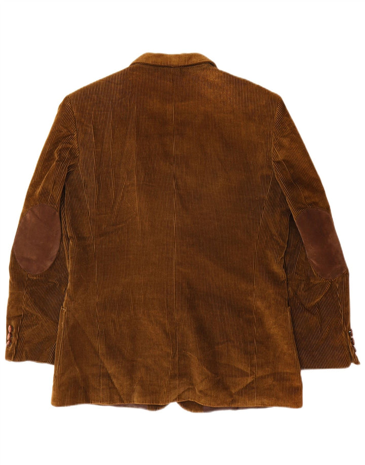 Velluto Duca Visconti Dame 2-knaps Corduroy Blazer Jacket IT 48 XL Khaki