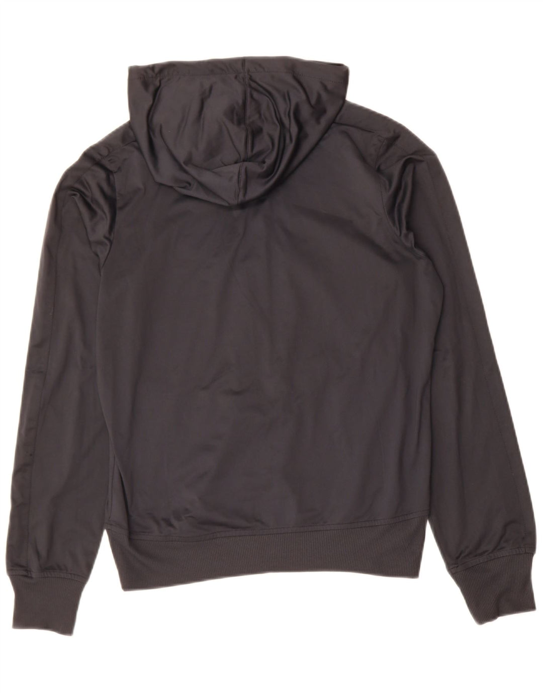 NIKE Girls Zip Hoodie Sweater 12-13 Years Large Black Polyester