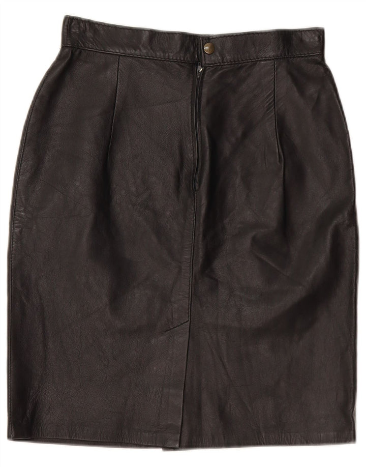 Caracciolo kvinders blyantnederdel W26 lille sort læder