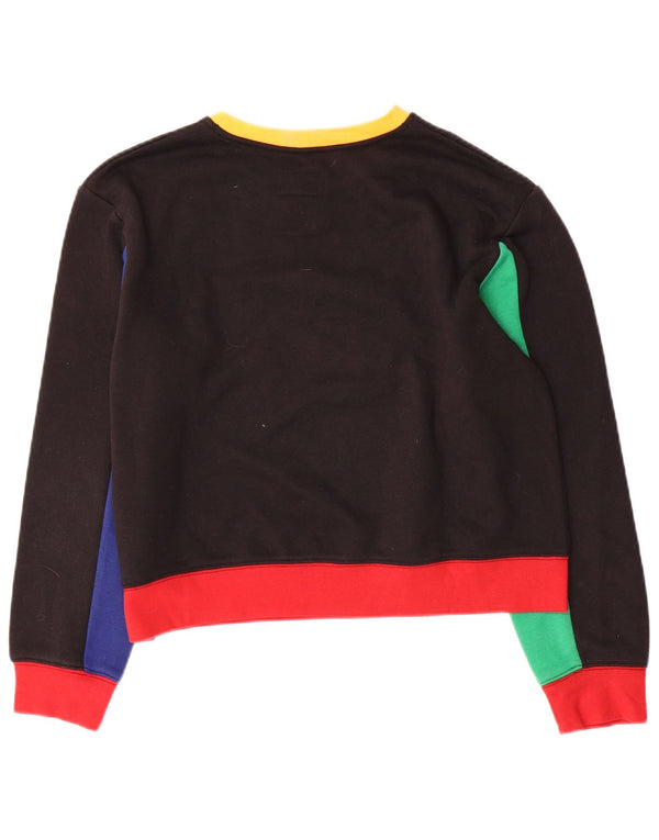 Jordan Girls Air Sweatshirt Jumper 14-15 år 2XL Sort Colourblock
