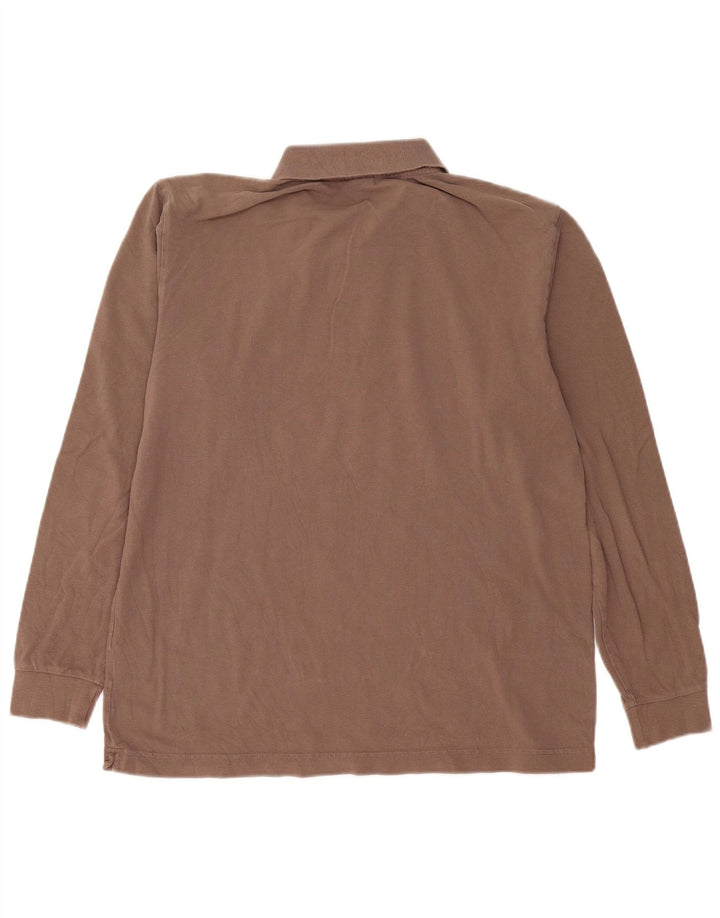 Kappa Langærmet Polo Shirt til mænd Stor brun bomuld